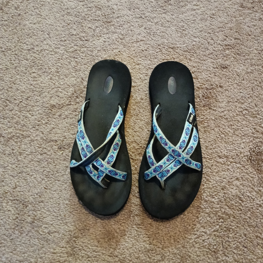 Teva Women's Sandals with Blue and Black Straps